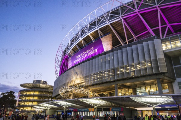 SYDNEY, AUSTRALIA, AUGUST 20: Stadium before Spain plays England in the final of the FIFA Women's World Cup Australia New Zealand 2023 at Stadium Australia on August 20, 2023