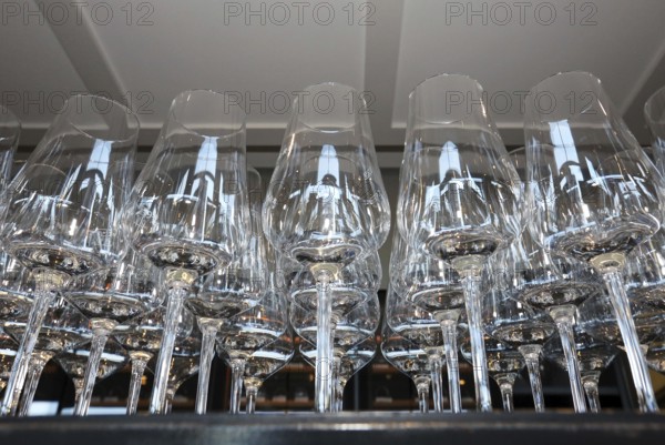 Empty wine glasses