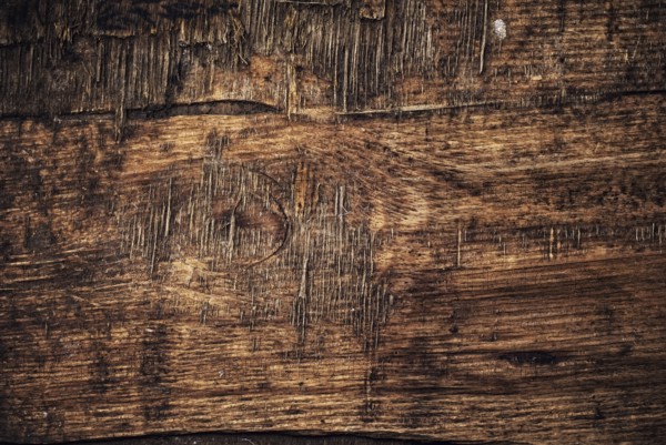 Putrescency texture outdated wooden background in vintage style