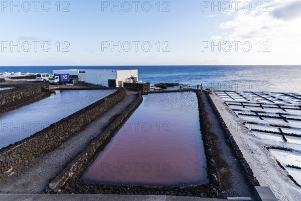 Fuencaliente de Palma, Spain, August 12, 2021: Salt Mine of Fuencaliente in the island of La Palma, Europe