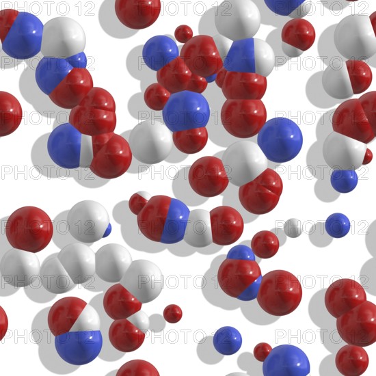 An illustration of a atom ball model