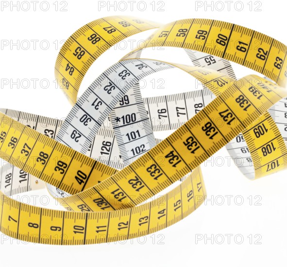 A yellow tape measure on a white background. Austria