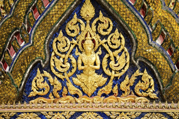 Grand palace temple detail bangkok thailand