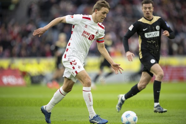 (DFL/DFB REGULATES PROHIBIT ANY USE OF PHOTOGRAPHS AS IMAGE SEQUENCES AND/OR QUASI-VIDEO), RheinEnergieStadion, Cologne, North Rhine-Westphalia, Timo Hübers (1.FC Köln, Defence, #4), 2nd Bundesliga, 1.FC Köln, SV 07 Elversberg on 25.01.2025 at RheinEnergieStadion in Cologne Germany