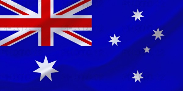 The flag of Australia, Australia is located in Oceania. One country and one continent. The capital is Canberra. The currency is the Australian dollar, Studio