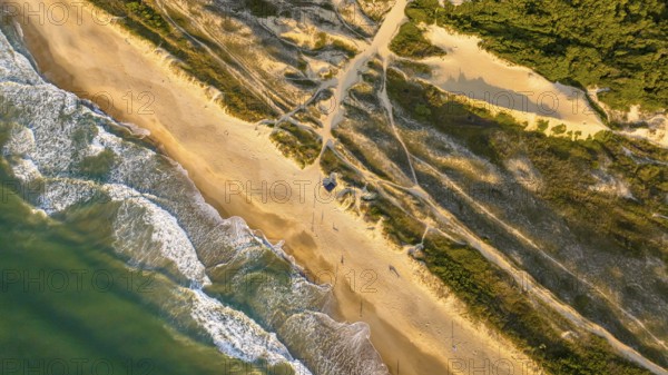 Florianópolis, Campeche beach during sunrise. Brazil. Rio Tavares neighborhood