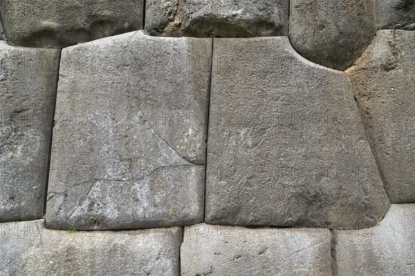 Seamless Inca wall in the Inca fortress Sacsayhuaman in Cusco Peru