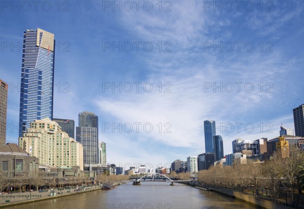 Central melbourne skyline by day in australia