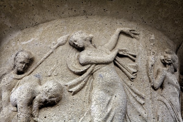 Greek mythology, old Greek vase relief