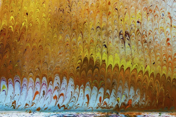Abstract marbling art patterns in paint as background
