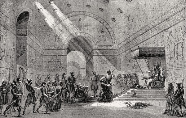 Hebrew captives brought before the king of the Neo-Assyrian Empire, 5th century BC