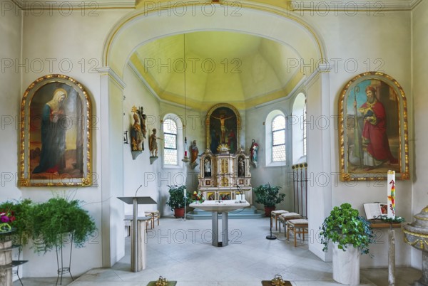 Insie of Church in Bolsternang, Isnu Am Allgau, Germany Bolsternang, Germany, Europe