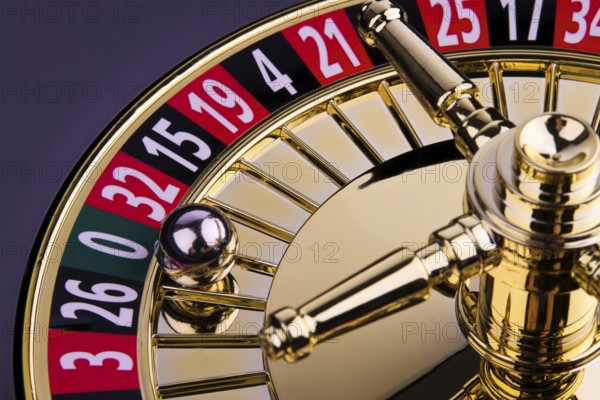 Cylinder of a roulette game of chance with ball Austria