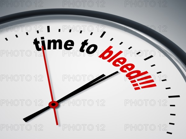 An image of a nice clock with time to bleed