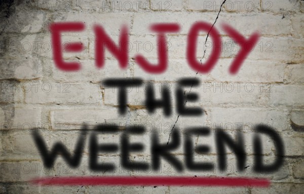 Enjoy The Weekend Concept