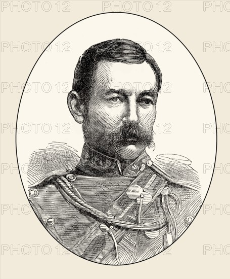 Lieutenant-General Sir Drury Curzon Drury-Lowe, 1830 – 1908, a British army officer, From British Battles on Land and Sea, by James Grant