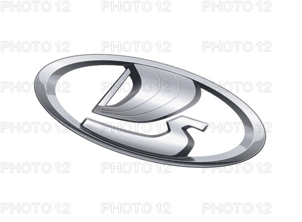 Rotated to right, Lada Logo 2015, Car, Historic Logo from 2015