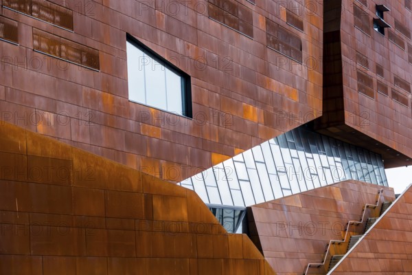 A building of the new WU in Vienna. The University of Economics and Business was newly built Austria