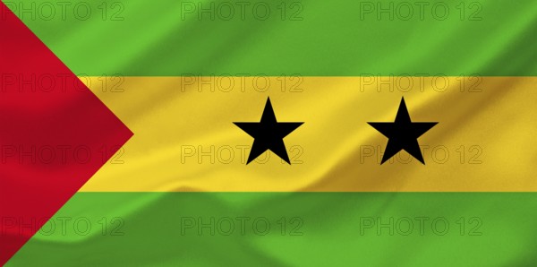 The flag of Sao Tome and Principe, Studio