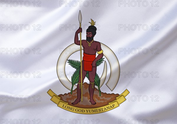 The coat of arms of Vanuata, country in Oceania, South Pacific, Studio