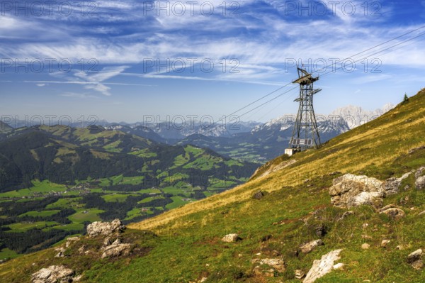 View from the Kitzbüheler Horn in Austria