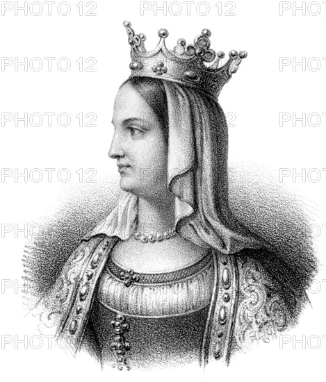 Jeanne d'Évreux, Johanna von Evreux, 1310-1371, the third wife of King Charles IV of France