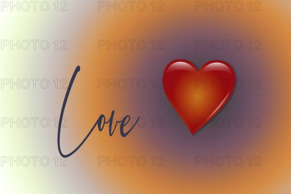 Heart for Valentines Day card greeting concept, Background