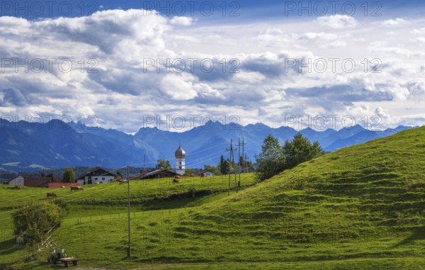 The catholic curch of Eckarts in the Allgäu (Bavaria, Germany)