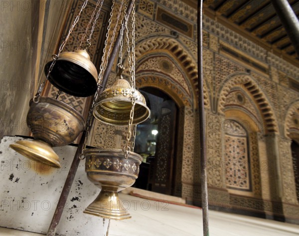 Egypt, Cairo, Coptic Quarter, Floating Church Austria, Africa