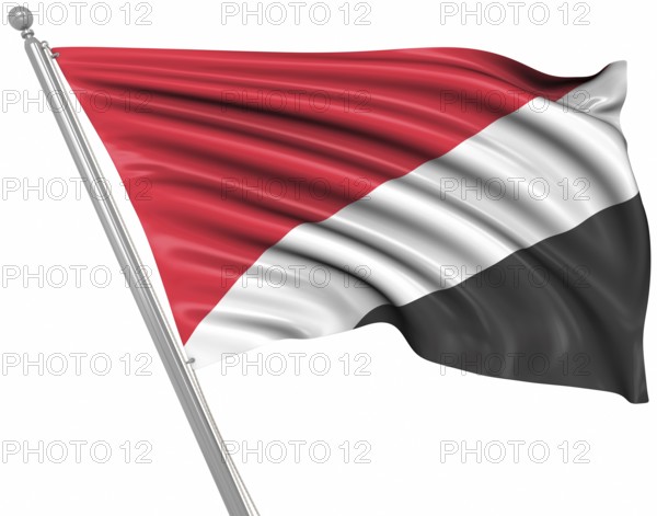 Flag of Sealand, This is a computer generated and 3d rendered image
