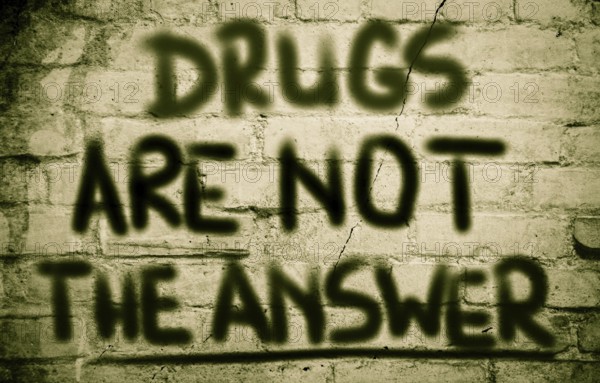 Drugs Are Not The Answer Concept