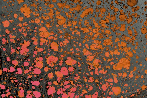 Ebru marble effect surface pattern design for print