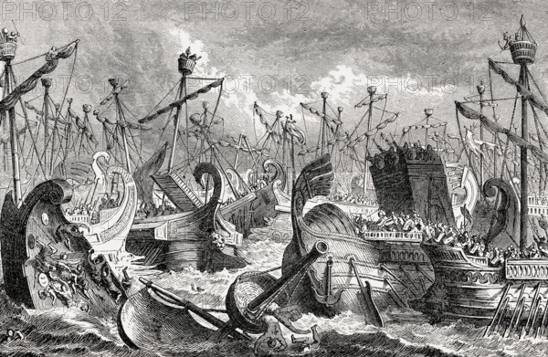 The Battle of the Aegates, Sicily on 10 March 241 BC, First Punic War