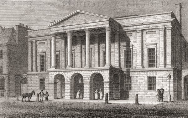 Assembly Rooms, George Street, Scotland, 19th century, Views in Edinburgh by J. & H. S. Storer, 1820