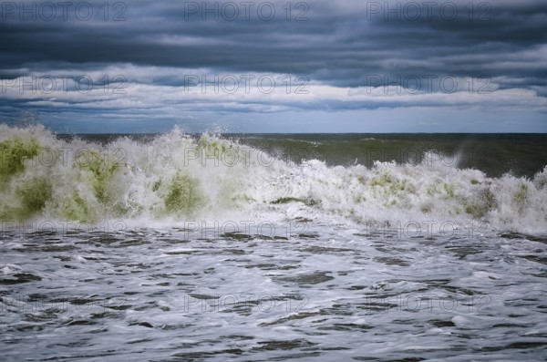 Large wave during a storm on the Black Sea Varna, Bulgaria, Europe