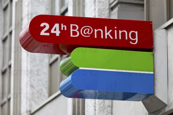 Sign of an ATM cash machine Austria