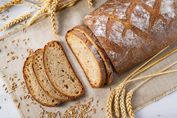 Delicious mixed rye bread, also known as grey bread