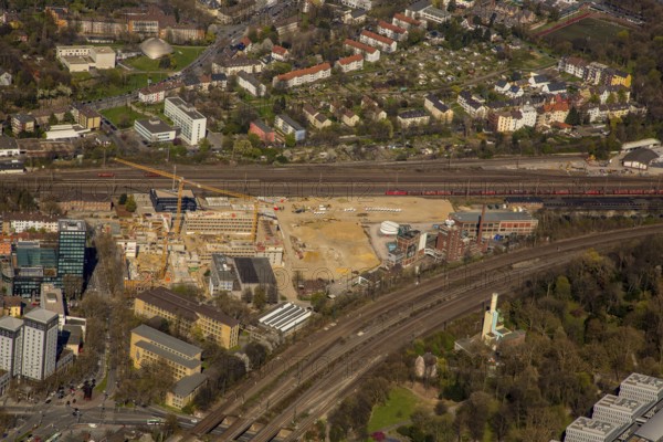 Bochum Construction site of the new Bochum Justice Centre, city centre, Fiege Brewery