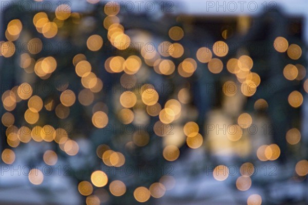 Christmas bokeh background with blurred fairy lights festive bokeh background with blurred fairy lights