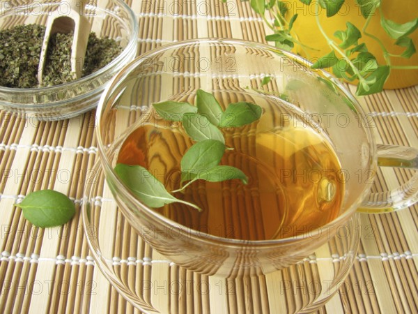 Tea with marjoram
