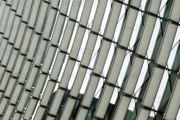 Abstract detail of the facade of a contemporary building