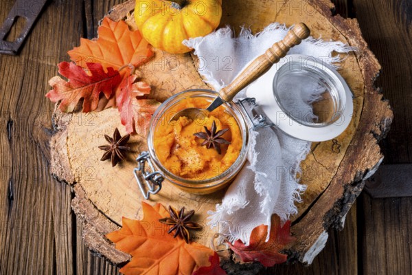 An autumnal rustic pumpkin