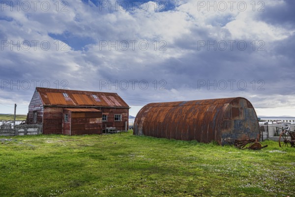 Settlement building, Pebble Island, Falkland Islands, Great Britain, South America