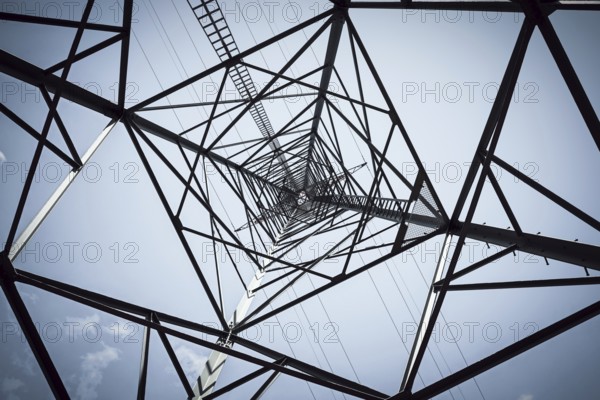 High-voltage pylon, electricity prices