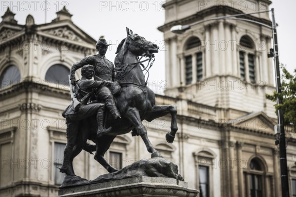 BALLARAT, AUSTRALIA, April 8 2023: The iconic architecture of the country Victorian town of Ballarat on a stormy autumn morning