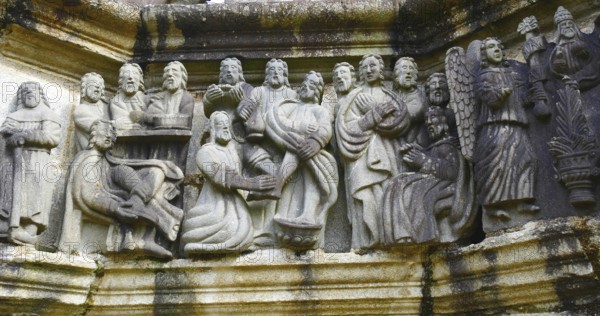 Calvary in the enclosed parish of Guimiliau (Enclos paroissial), Brittany