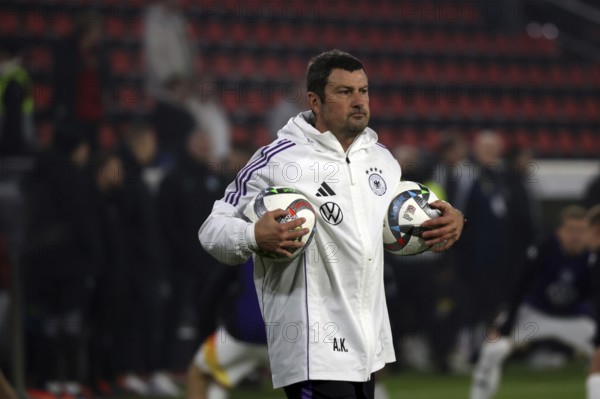 German goalkeeping coach Andreas Kronenberg (Team Germany) at the warm-up for the UEFA Nations League match: Germany v Bosnia-Herzegovina, Freiburg, Germany / Germany