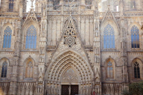 Cathedral of Barcelona Seu Seo gothic architecture in spain catalonia