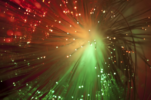 Multicolored optical fibers