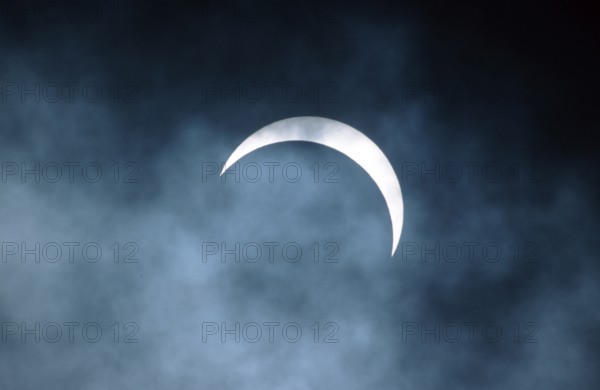 Solar eclipse seen from Lower Saxony, Germany, Europe